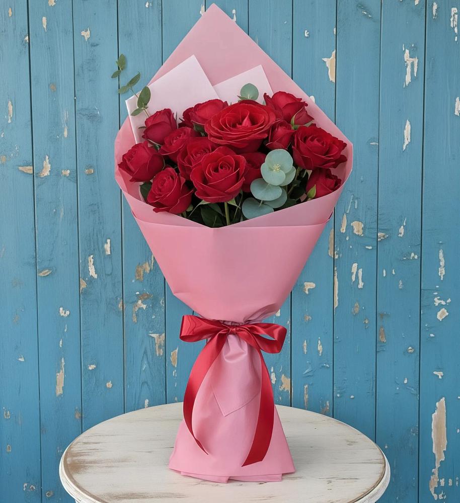 Букет цветов из: Розы в Дагестанских огнях