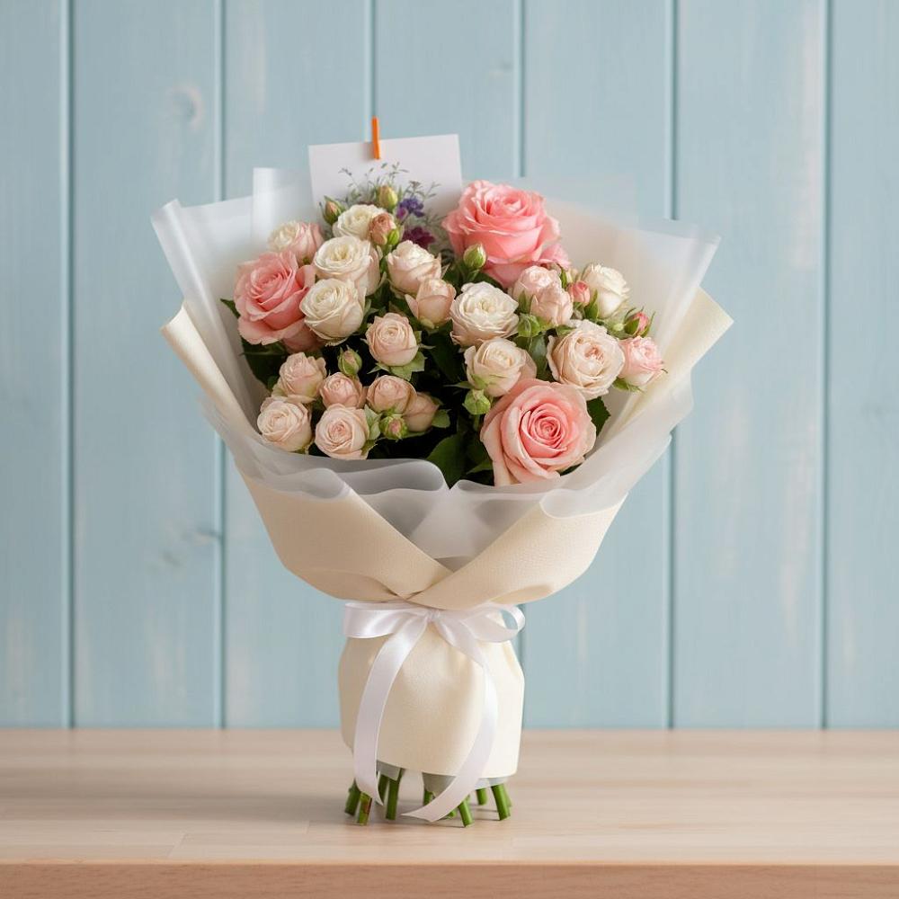 Букет цветов из: Розы в Дагестанских огнях