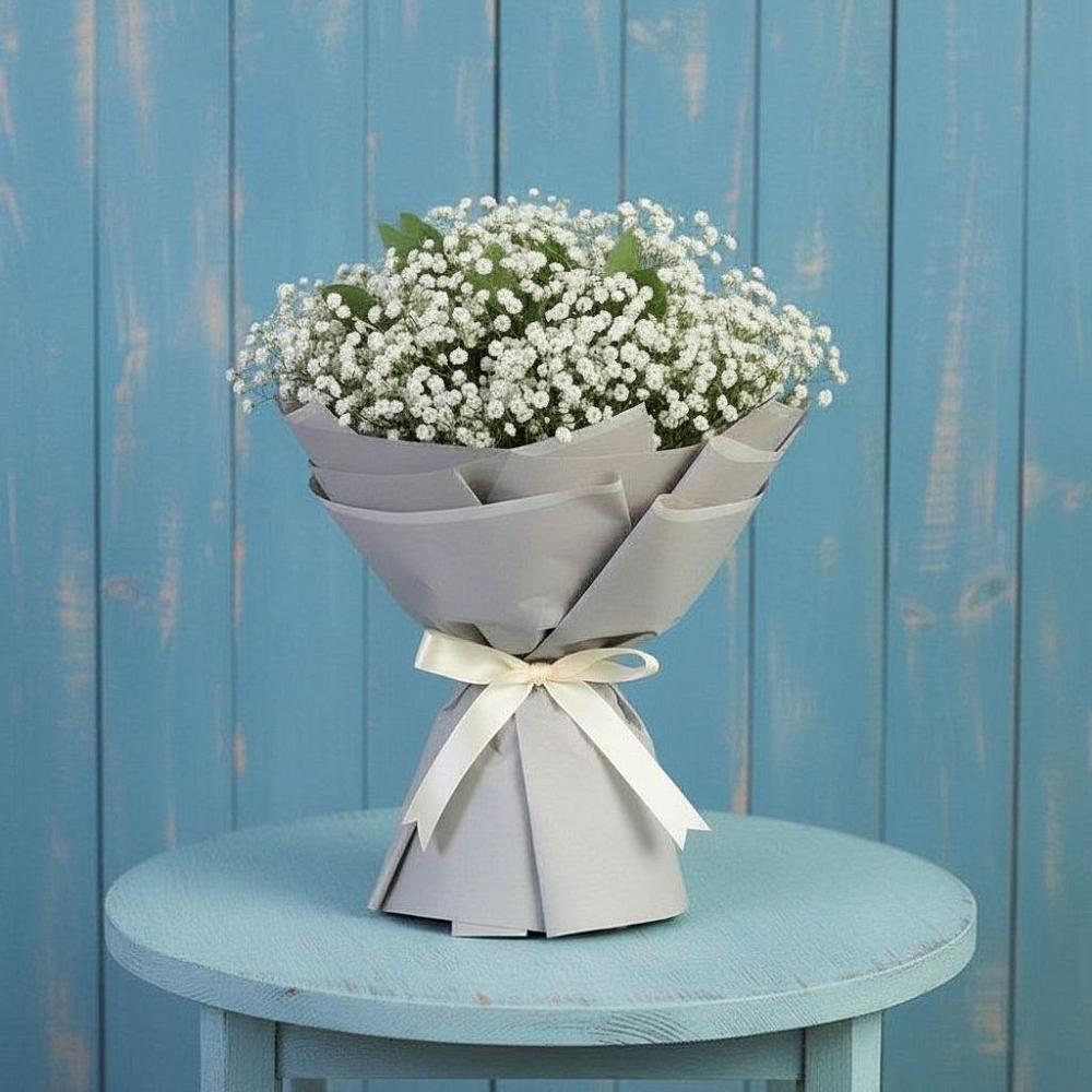 Букет цветов из: Гипсофила в Дагестанских огнях