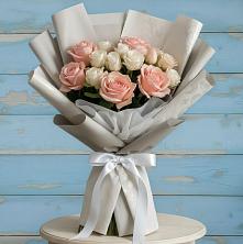 Букет цветов из:  Розы в Дагестанских огнях