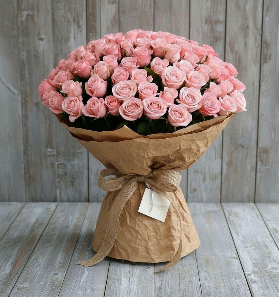 Букет 151 Роза Роуз в Дагестанских огнях